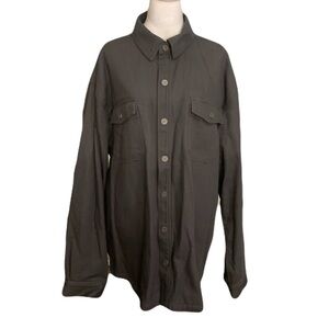 NWT Duluth Trading Co Men’s XL Gray Fleeced Lined Hanger Bender Shirt Jacket